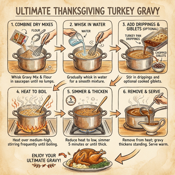 Ultimate Thanksgiving Turkey Gravy instructions