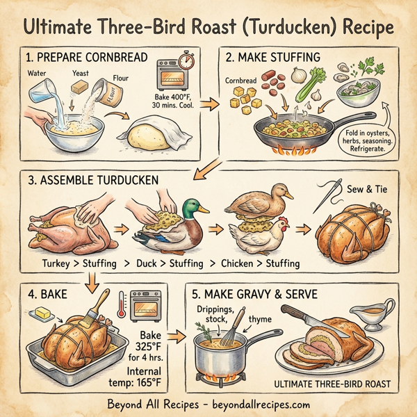 Ultimate Three-Bird Roast (Turducken) instructions