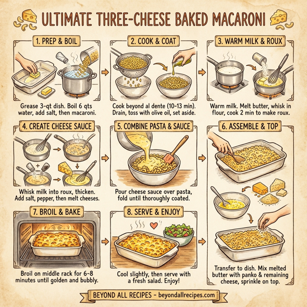 Ultimate Three-Cheese Baked Macaroni instructions