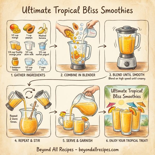Ultimate Tropical Bliss Smoothies instructions