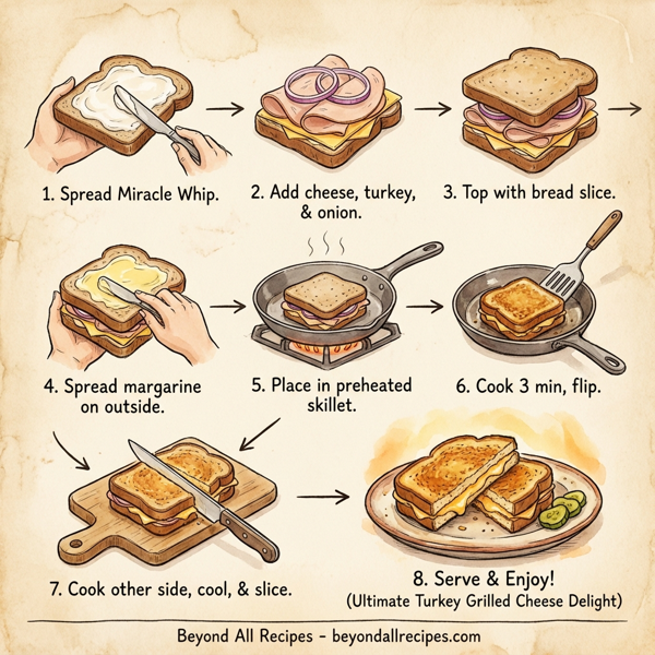 Ultimate Turkey Grilled Cheese Delight instructions