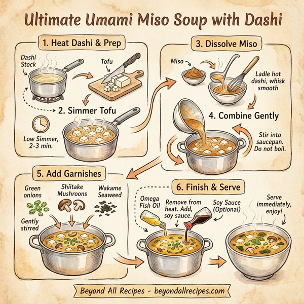 Ultimate Umami Miso Soup with Dashi instructions