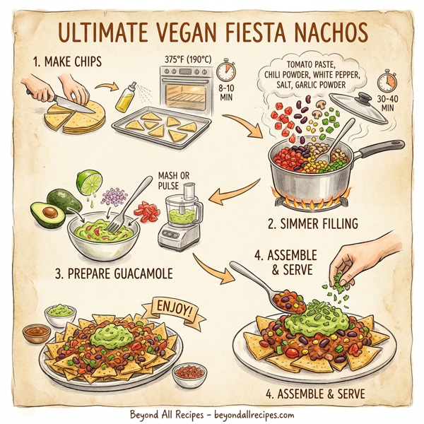 Ultimate Vegan Fiesta Nachos instructions