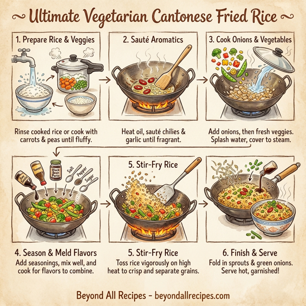 Ultimate Vegetarian Cantonese Fried Rice instructions