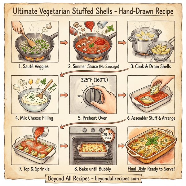 Ultimate Vegetarian Stuffed Shells instructions