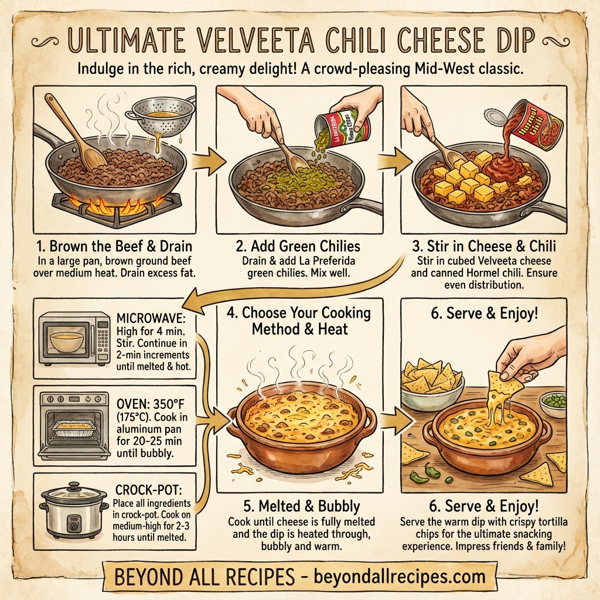 Ultimate Velveeta Chili Cheese Dip instructions
