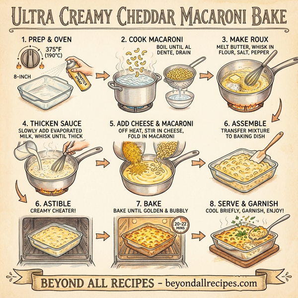Ultra Creamy Cheddar Macaroni Bake instructions