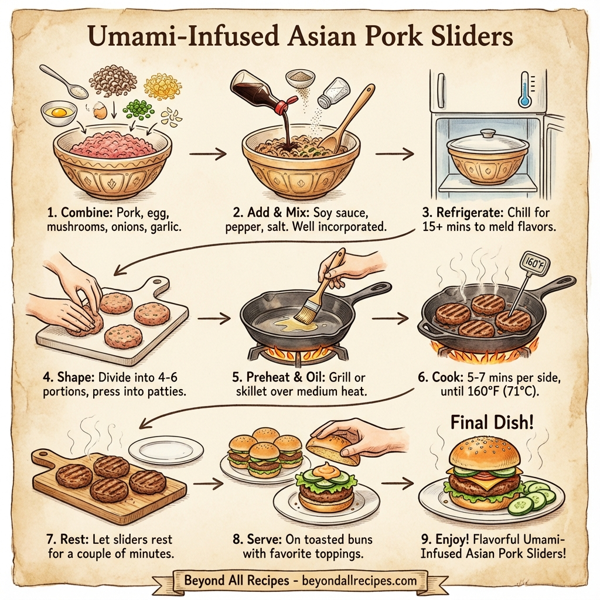 Umami-Infused Asian Pork Sliders instructions
