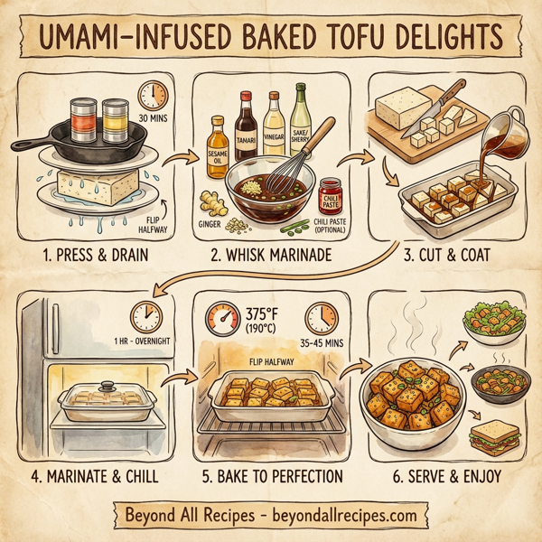 Umami-Infused Baked Tofu Delights instructions