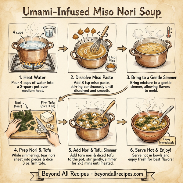 Umami-Infused Miso Nori Soup instructions
