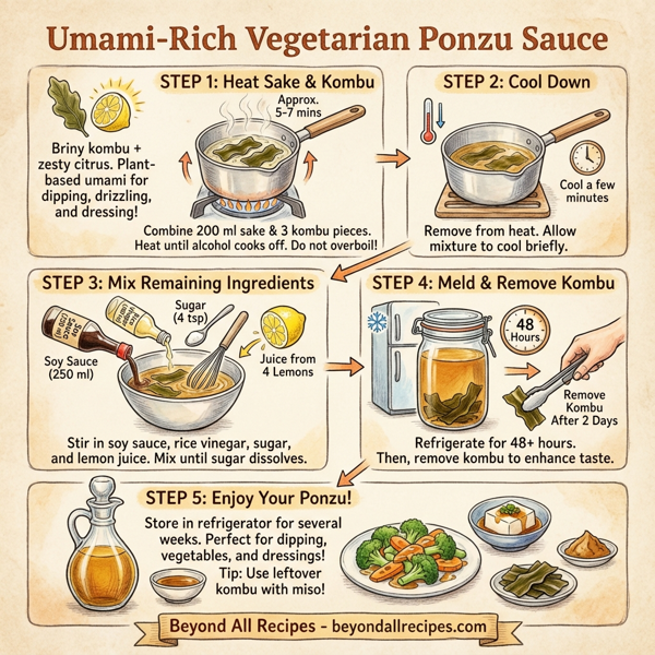 Umami-Rich Vegetarian Ponzu Sauce instructions