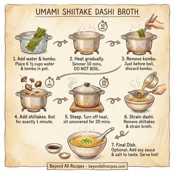 Umami Shiitake Dashi Broth instructions