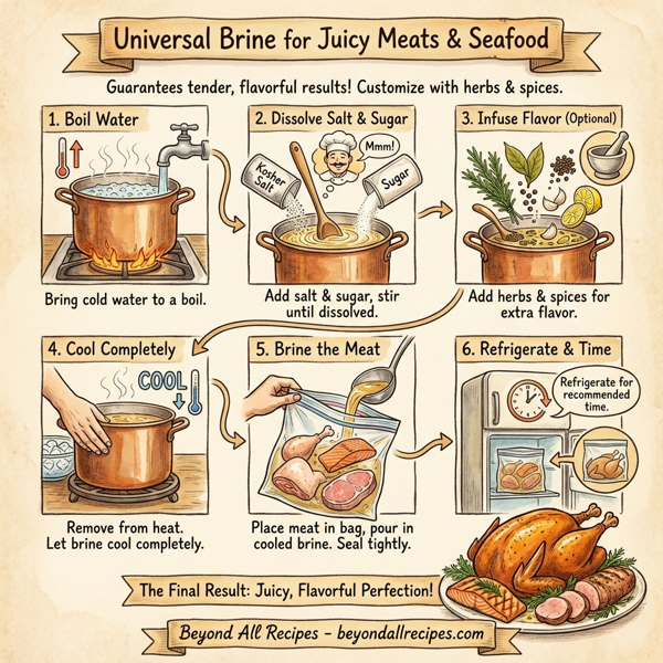 Universal Brine for Juicy Meats and Seafood instructions