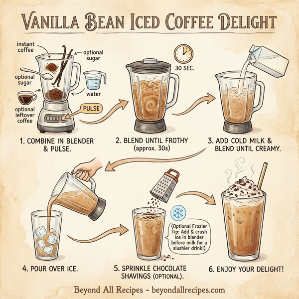 Vanilla Bean Iced Coffee Delight instructions