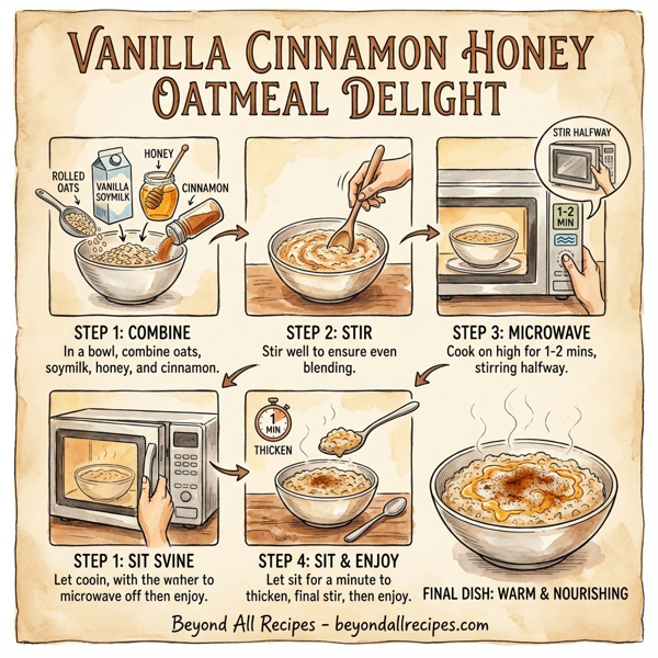 Vanilla Cinnamon Honey Oatmeal Delight instructions