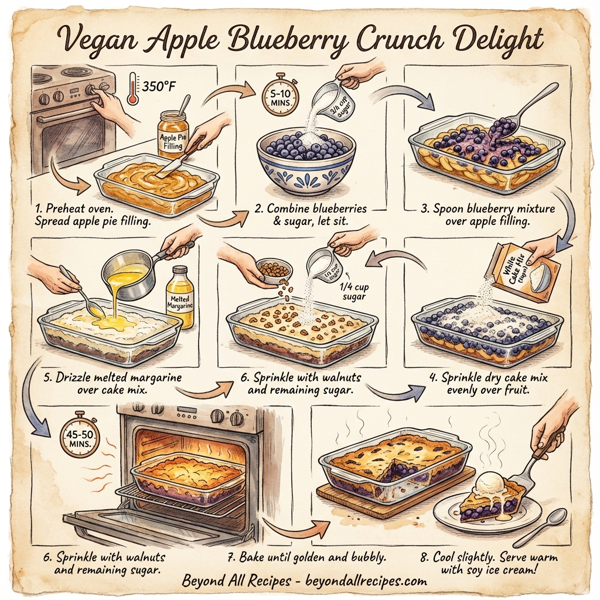 Vegan Apple Blueberry Crunch Delight instructions