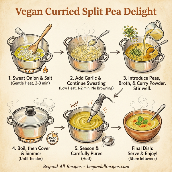Vegan Curried Split Pea Delight instructions