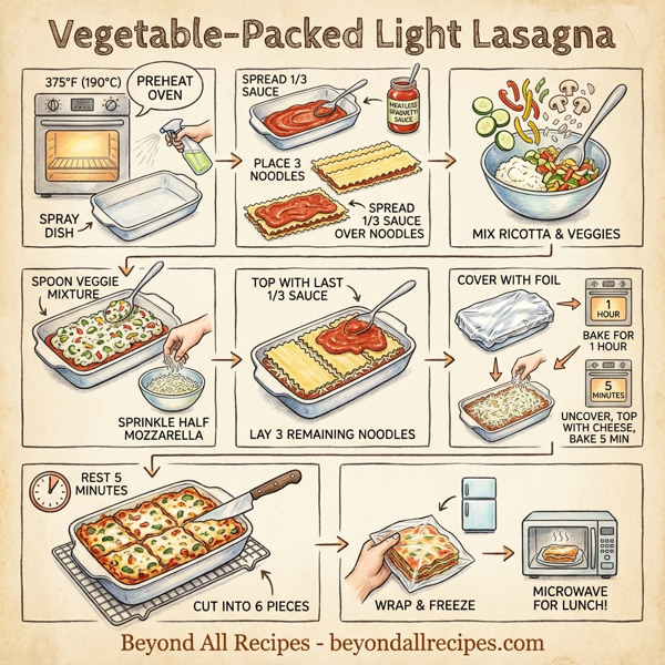 Vegetable-Packed Light Lasagna instructions