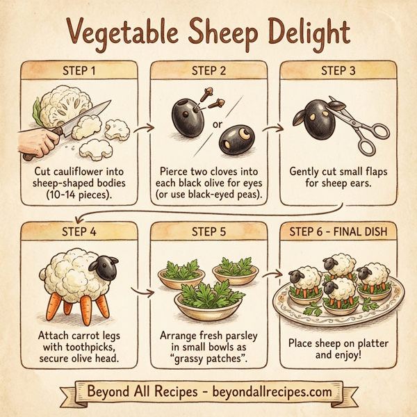 Vegetable Sheep Delight instructions