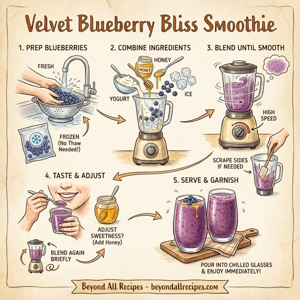 Velvet Blueberry Bliss Smoothie instructions