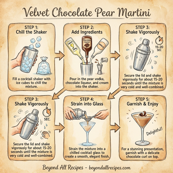 Velvet Chocolate Pear Martini instructions