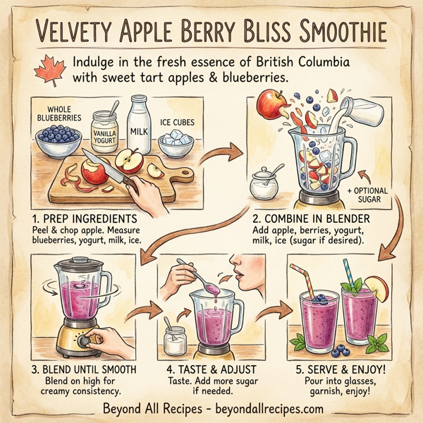 Velvety Apple Berry Bliss Smoothie instructions