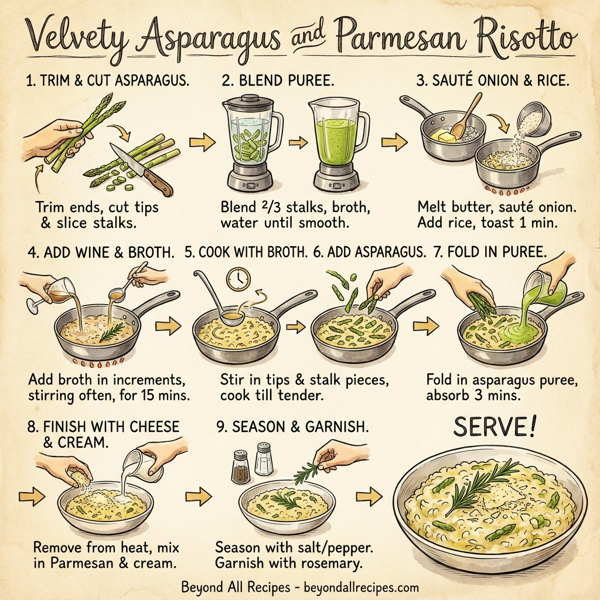 Velvety Asparagus and Parmesan Risotto instructions