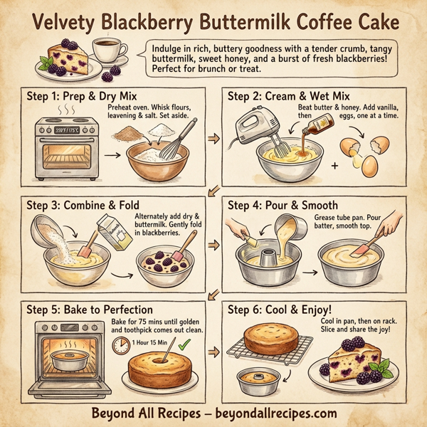 Velvety Blackberry Buttermilk Coffee Cake instructions