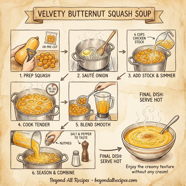 Velvety Butternut Squash Soup instructions