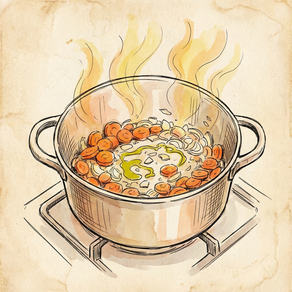 Velvety Carrot and Arborio Rice Soup instructions