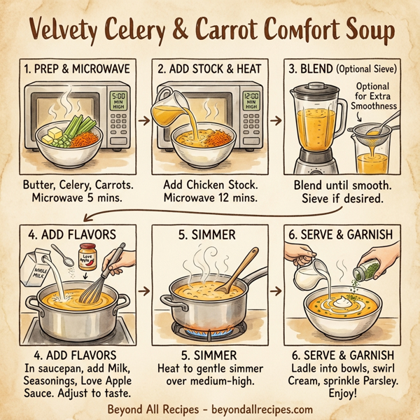 Velvety Celery & Carrot Comfort Soup instructions