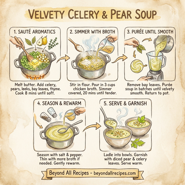 Velvety Celery and Pear Soup instructions