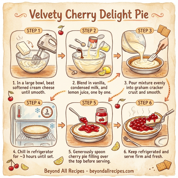 Velvety Cherry Delight Pie instructions