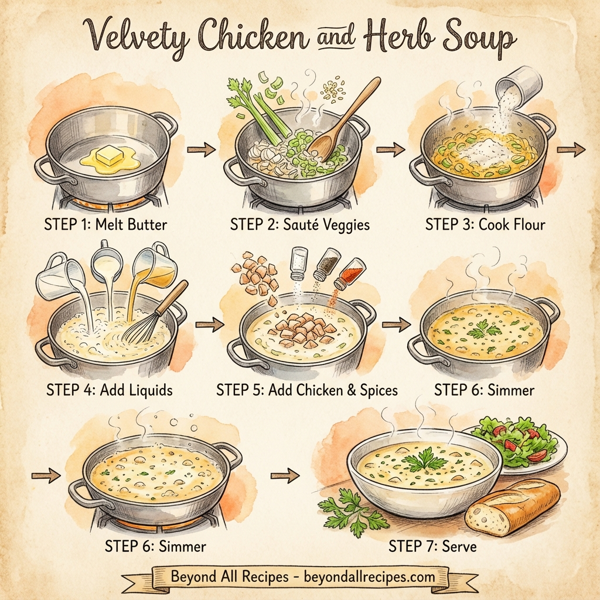 Velvety Chicken and Herb Soup instructions