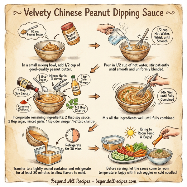 Velvety Chinese Peanut Dipping Sauce instructions