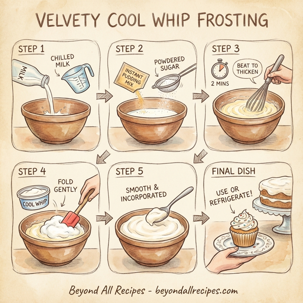 Velvety Cool Whip Frosting instructions