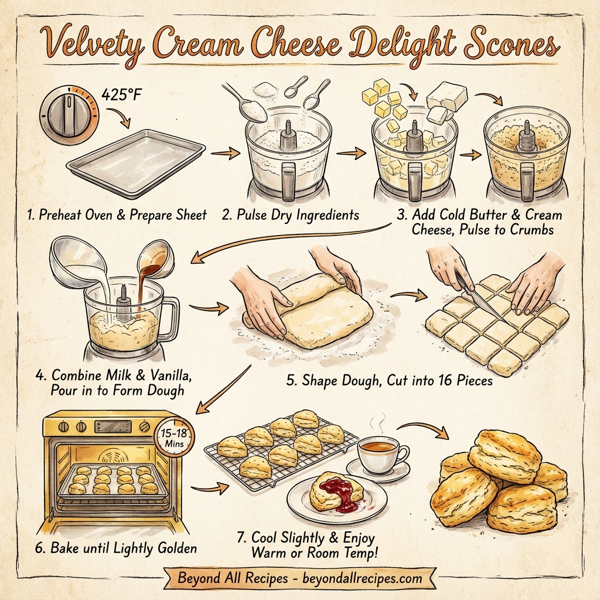 Velvety Cream Cheese Delight Scones instructions