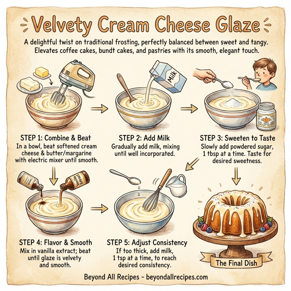 Velvety Cream Cheese Glaze instructions