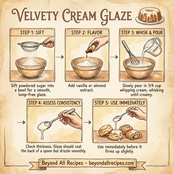 Velvety Cream Glaze instructions