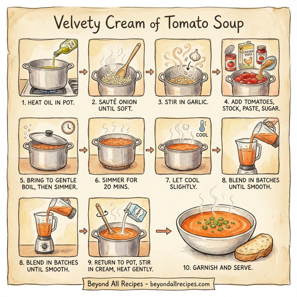 Velvety Cream of Tomato Soup instructions