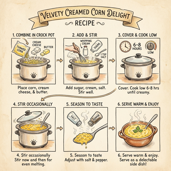 Velvety Creamed Corn Delight instructions