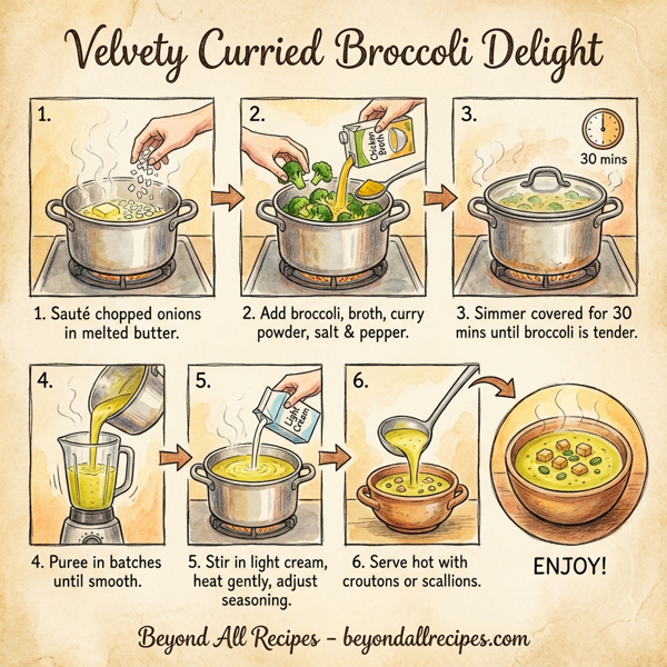 Velvety Curried Broccoli Delight instructions