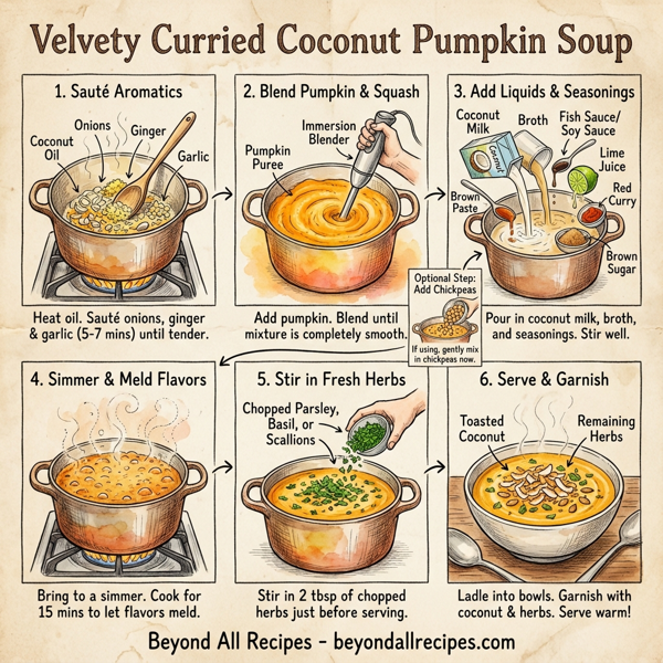 Velvety Curried Coconut Pumpkin Soup instructions