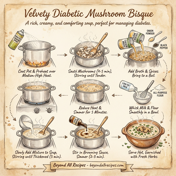 Velvety Diabetic Mushroom Bisque instructions