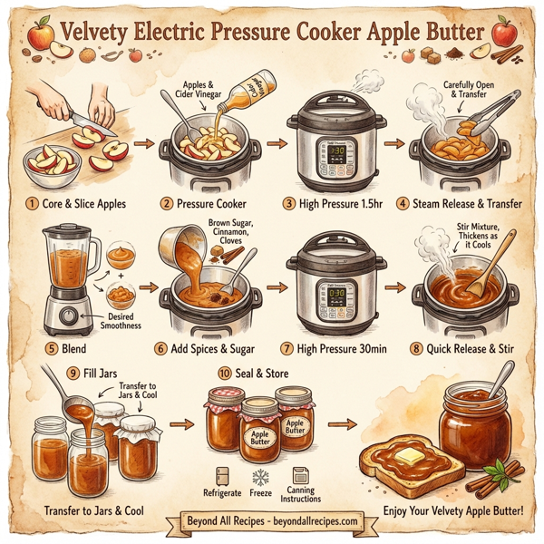 Velvety Electric Pressure Cooker Apple Butter instructions
