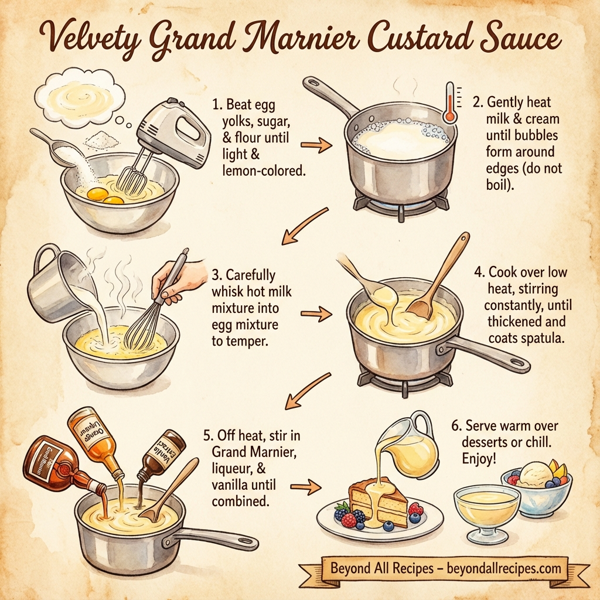 Velvety Grand Marnier Custard Sauce instructions