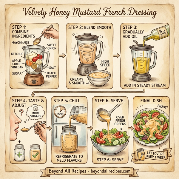 Velvety Honey Mustard French Dressing instructions