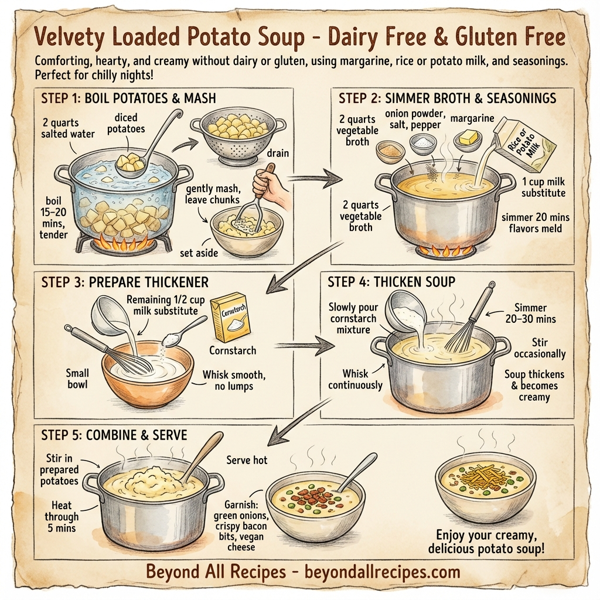 Velvety Loaded Potato Soup - Dairy Free & Gluten Free instructions