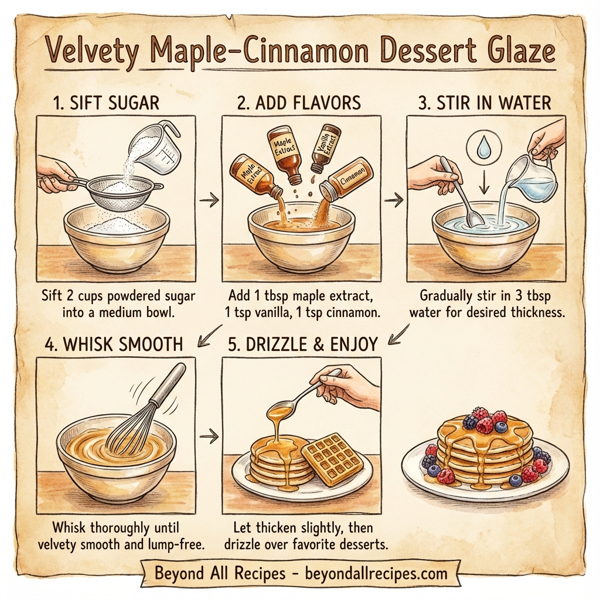 Velvety Maple-Cinnamon Dessert Glaze instructions