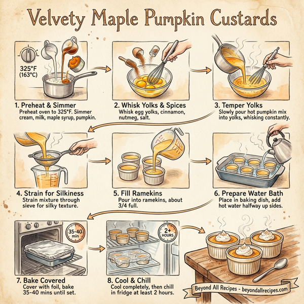 Velvety Maple Pumpkin Custards instructions